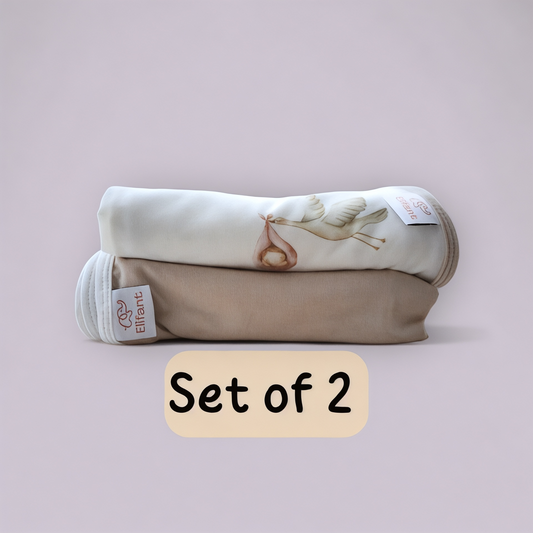 Set of 2 Bath Swaddle Blankets